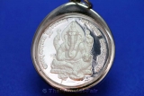 Silvered Ganesha Thai Amulet consecrated by 29 Monks 30.12.2007