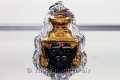 Luang Phu Naen Lersi Tafai Thai Amulet in handmade Silver Case