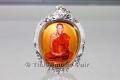 Luang Phu Kambu Logget Thai Amulet handmade Silver Case