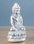 Silver Phra Kring Thai Amulet from Wat Suthat Bangkok