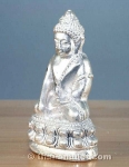 Silver Phra Kring Thai Amulet from Wat Suthat Bangkok