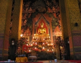 Vergoldetes Thai Buddha Amulett König Bhumibol von 1988