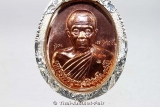 Luang Pho Koon Thai Amulett in handgefertigter Silber Fassung